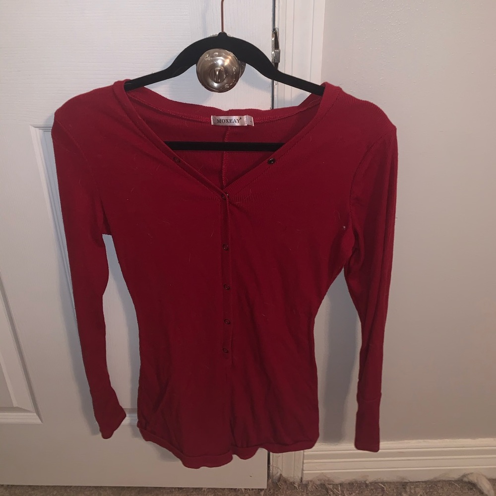 Cozy Women’s Long-Sleeve button up sleep romper - Picture 2 of 3
